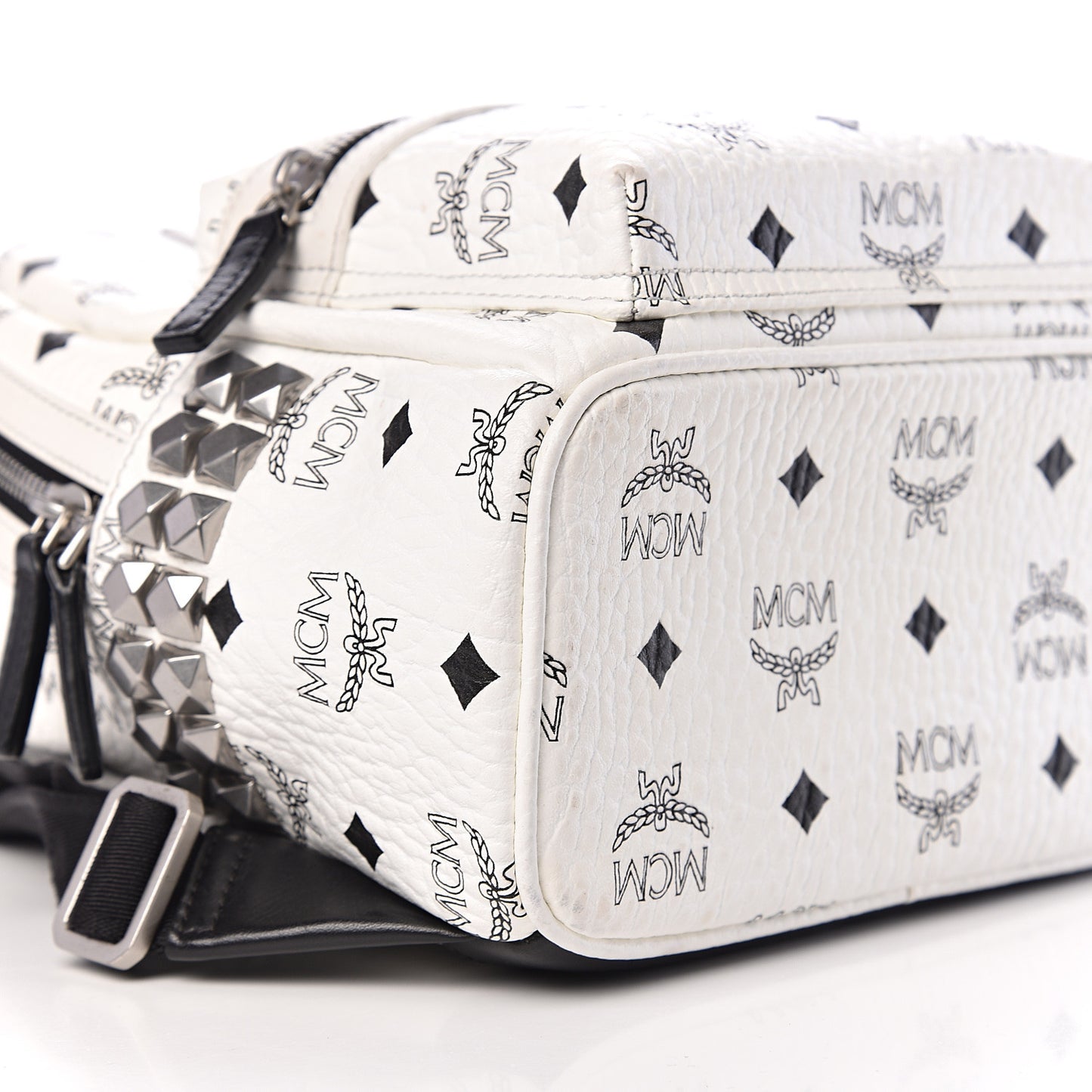Visetos Side Stud Mini Stark Backpack White