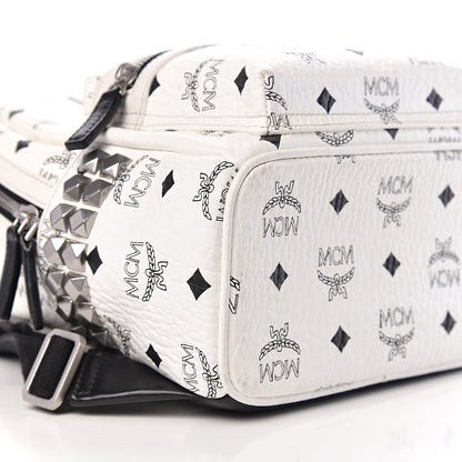 MCM Visetos Side Stud Mini Stark Backpack White 7 of 10