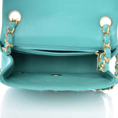 Chanel Lambskin Quilted Mini Square Flap Green 5 of 10