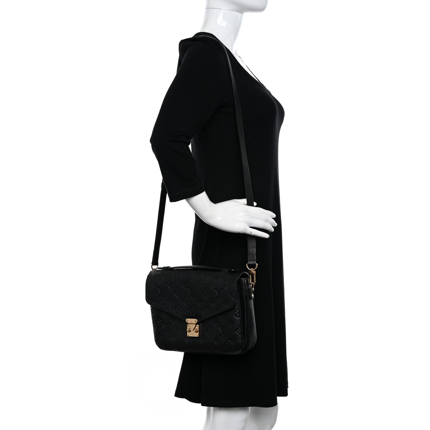 Louis Vuitton Empreinte Pochette Metis Black 2 of 10