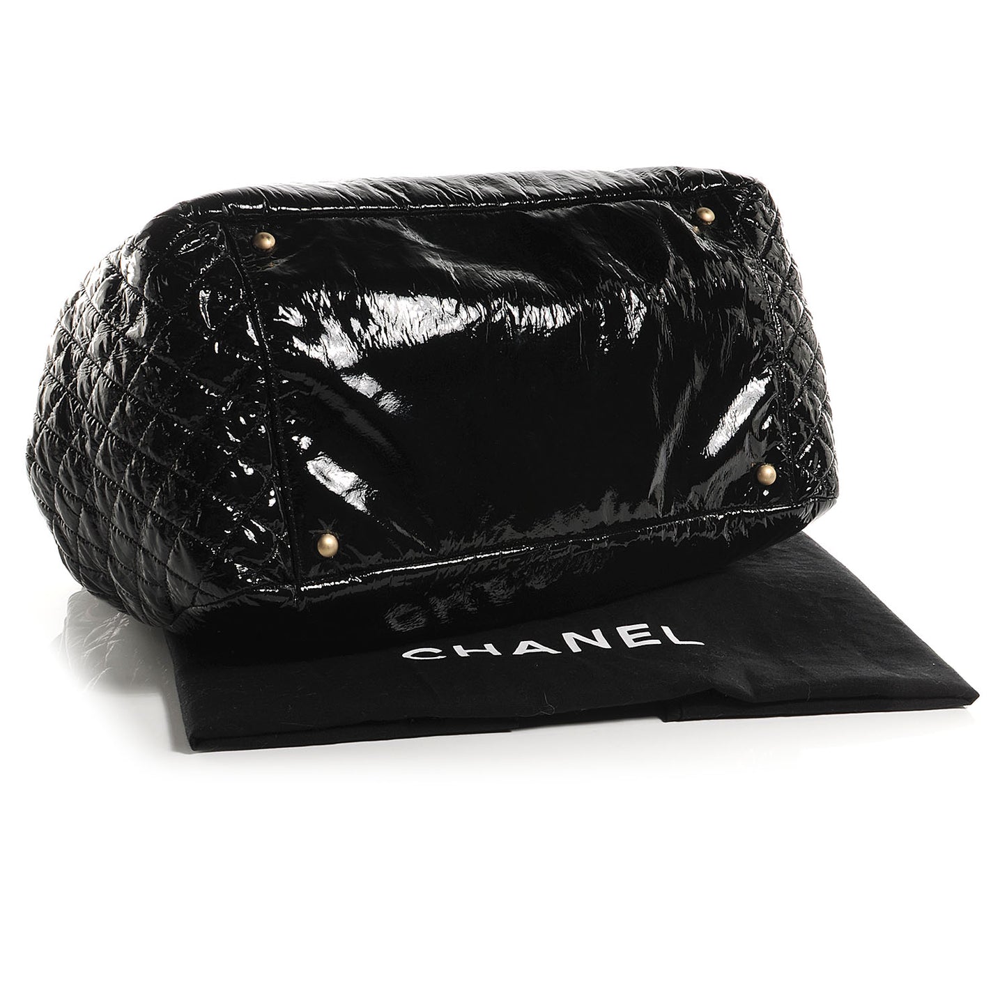 Vinyl Rock and Chain XL Flap Black