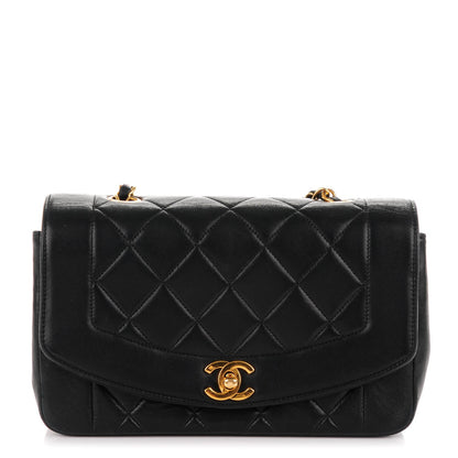 Chanel Lambskin Quilted Small Single Flap Black 1 of 7