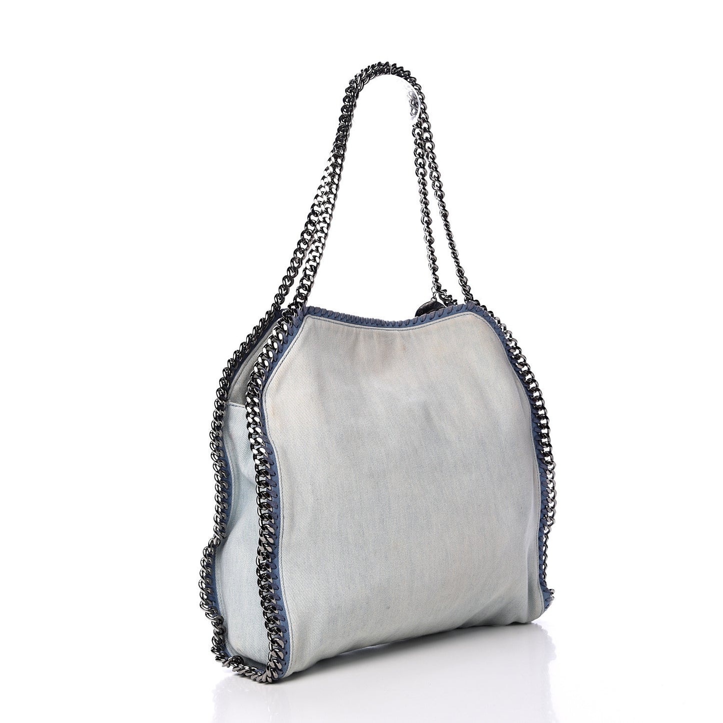 Denim Poppy Small Falabella Tote Blue