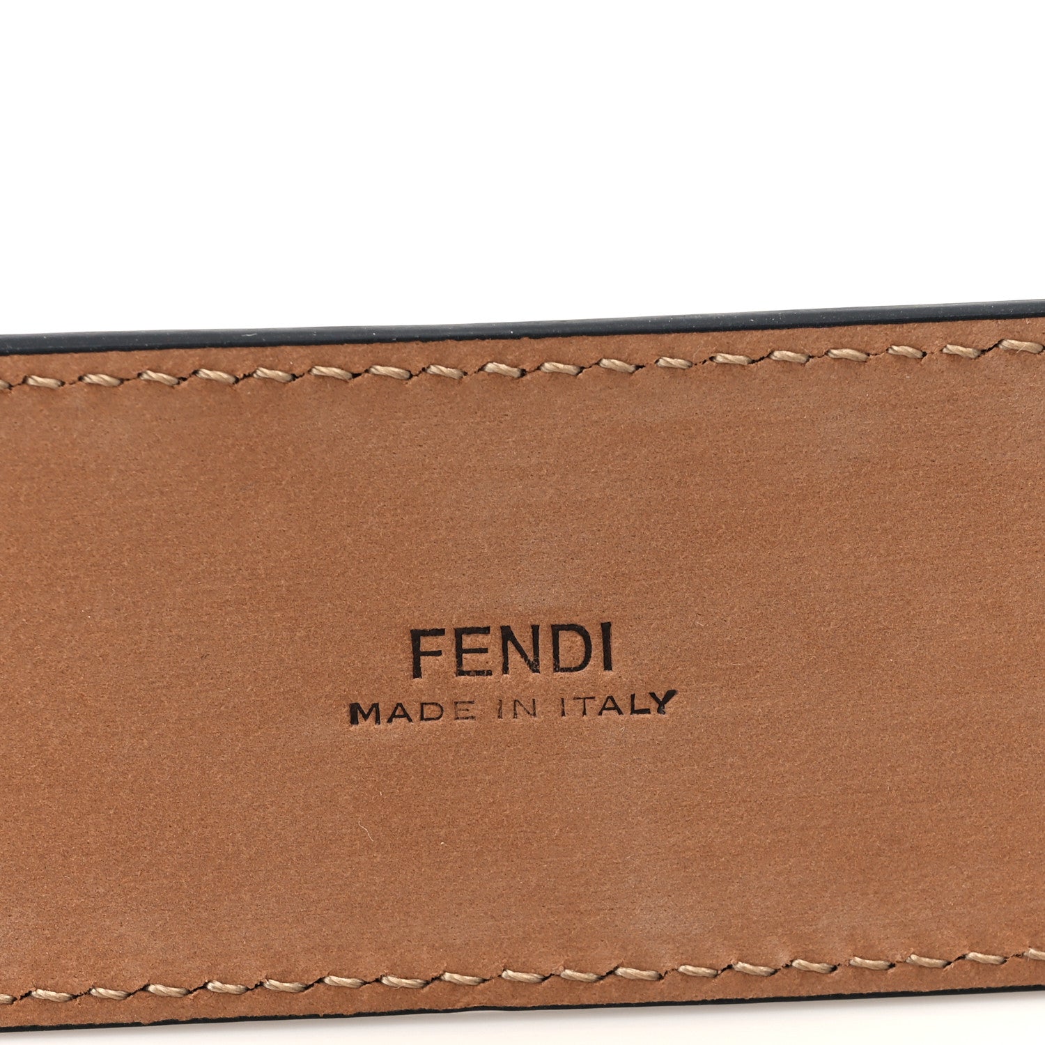 Fendi Vitello F is Fendi Bi-Color FF 1974 Embossed Belt 90 36 Maya Black 3 of 4