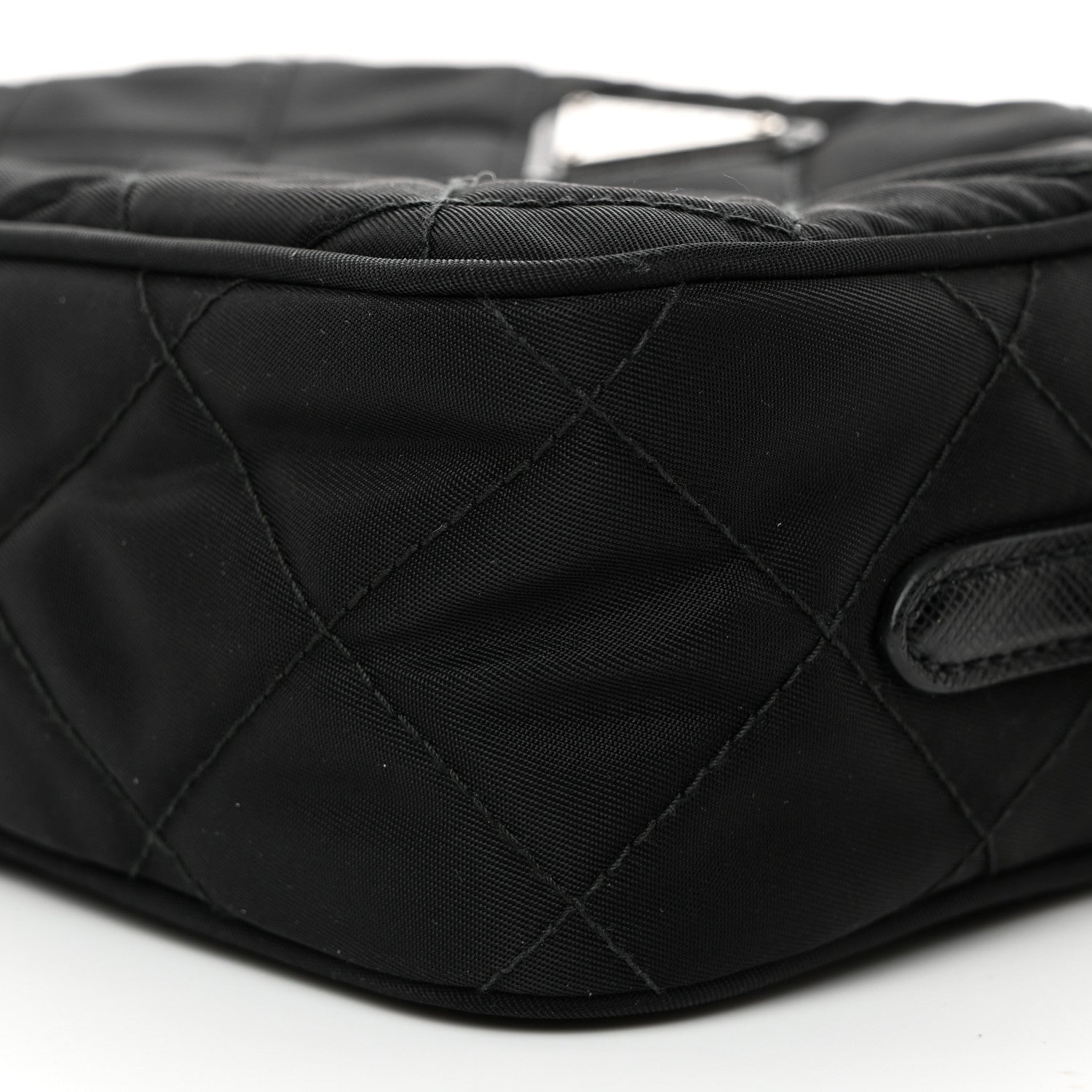 Prada Nylon Tessuto Impuntu Quilted Chain Crossbody Black 11 of 11