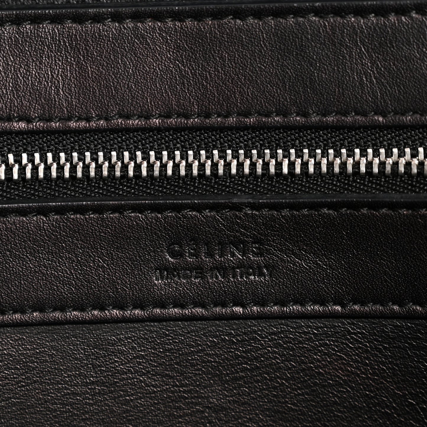 Canvas Striped Medium Belt Cabas Phantom Black White