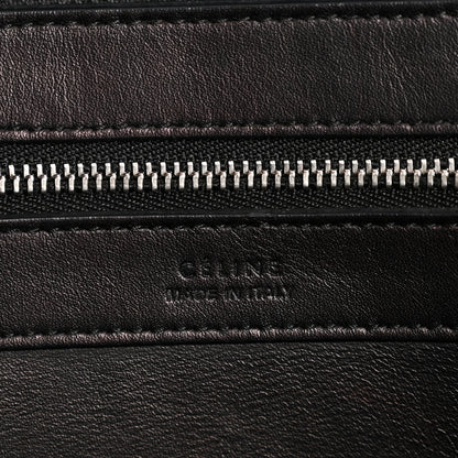 Celine Canvas Striped Medium Belt Cabas Phantom Black White 6 of 13
