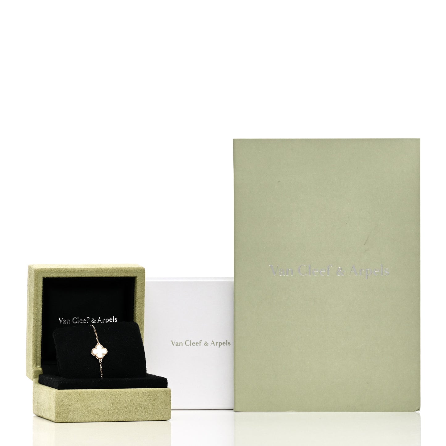 18K Yellow Gold Mother of Pearl Sweet Alhambra Bracelet