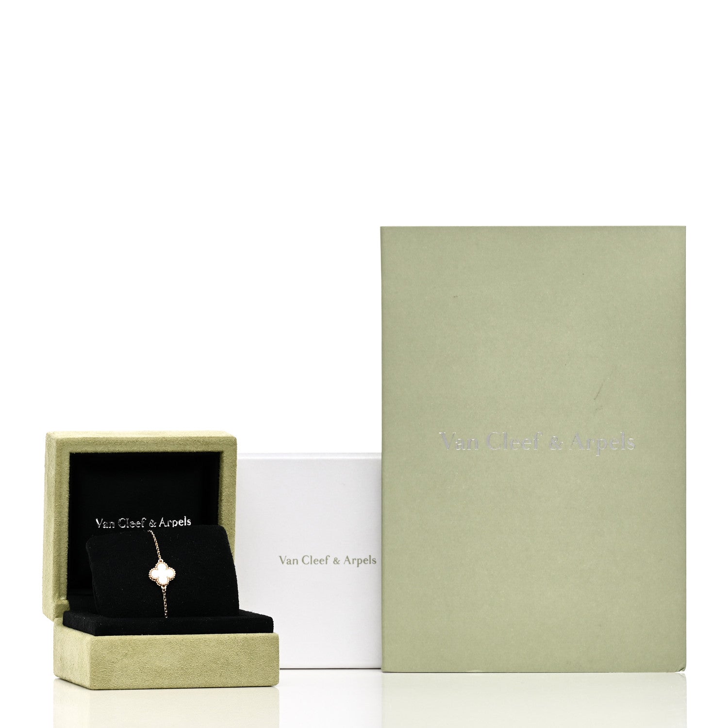 Van Cleef & Arpels 18K Yellow Gold Mother of Pearl Sweet Alhambra Bracelet 5 of 5