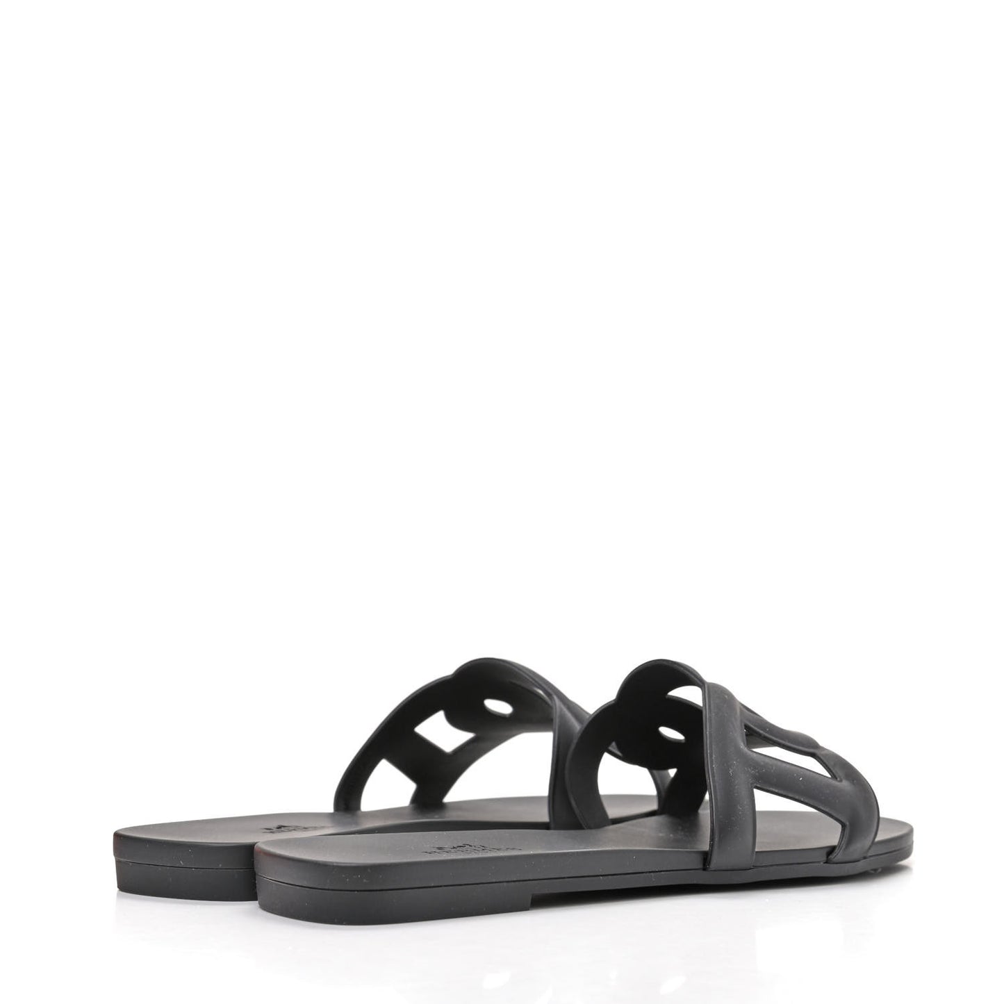 Rubber Aloha Sandals 36 Black