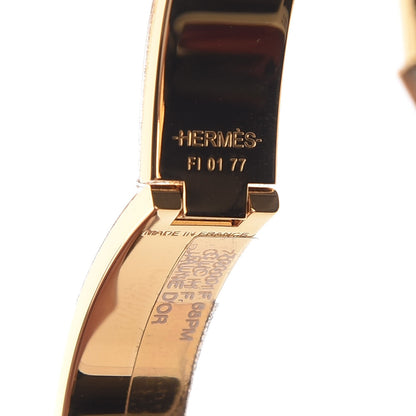Hermes Enamel Narrow Clic Clac H Bracelet PM Jaune D'Or 5 of 6