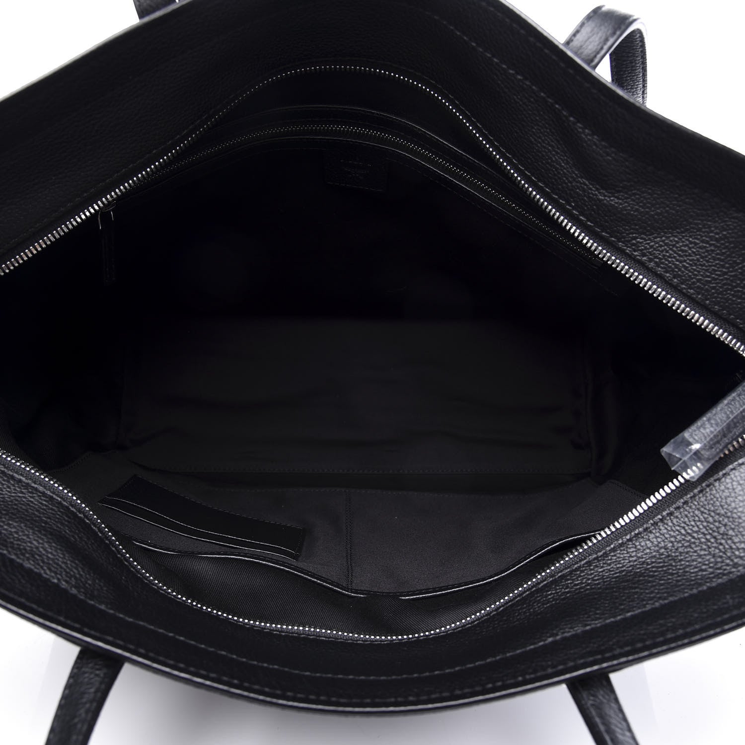 MCM Calfskin Visetos Anya Shopper Tote Black 4 of 10