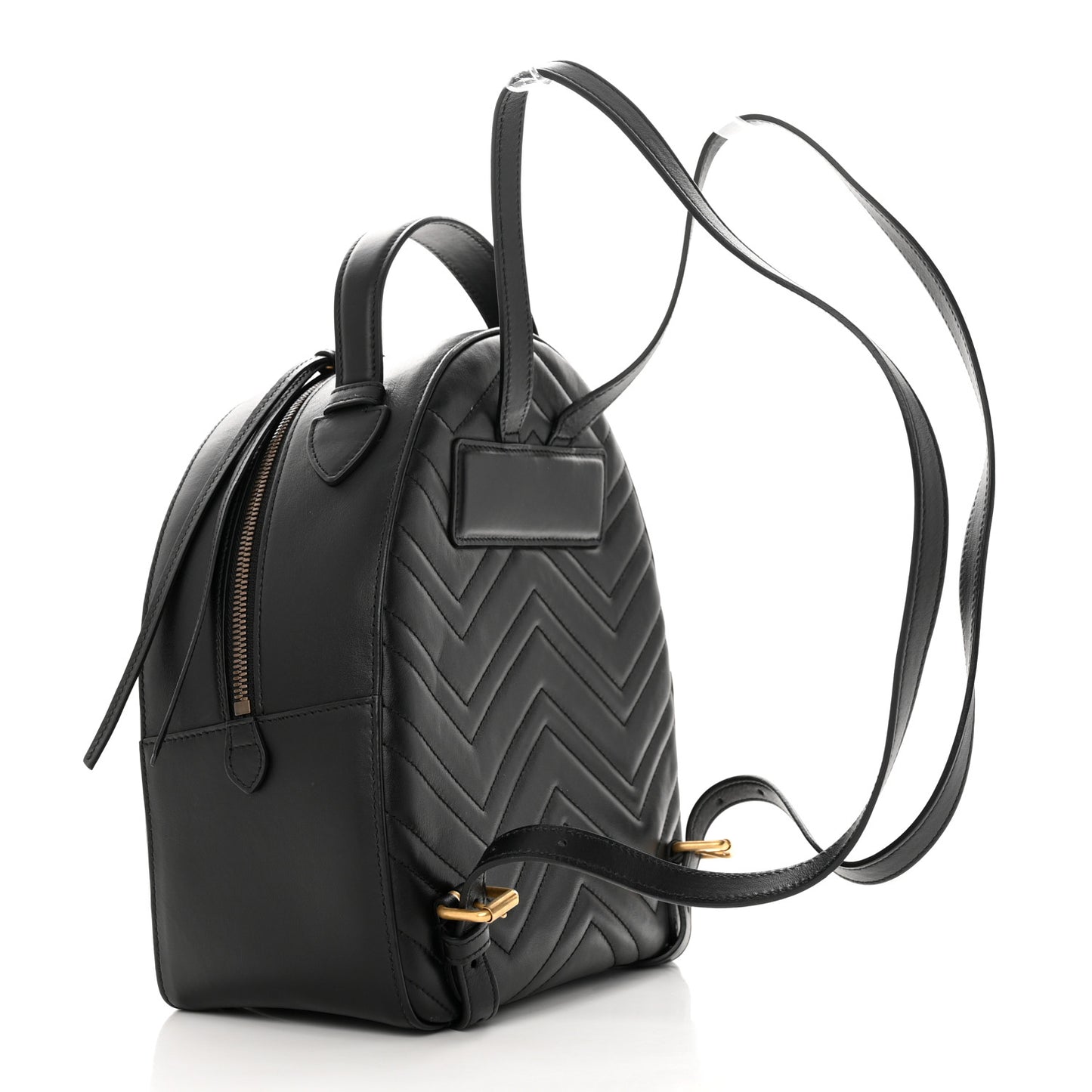 Calfskin Matelasse GG Marmont Backpack Black