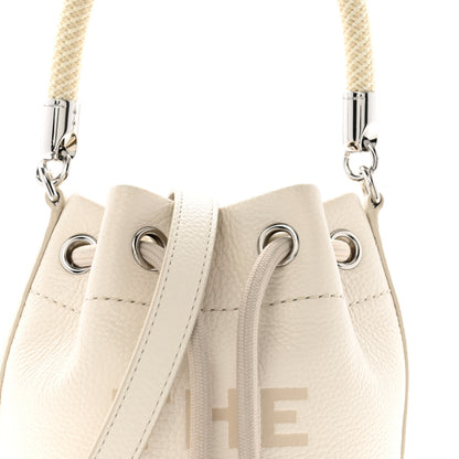 Marc Jacobs Grained Calfskin The Mini Bucket Bag Cotton 9 of 14