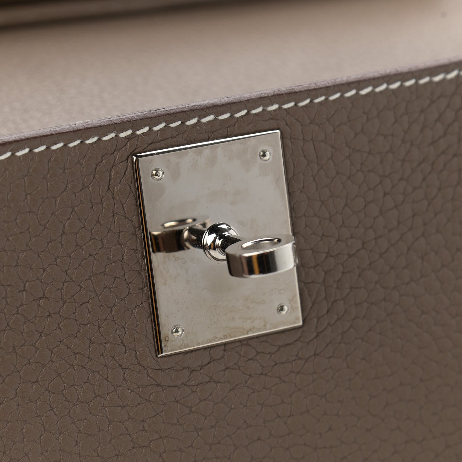 Hermes Taurillon Clemence Jypsiere 28 Etoupe 15 of 17