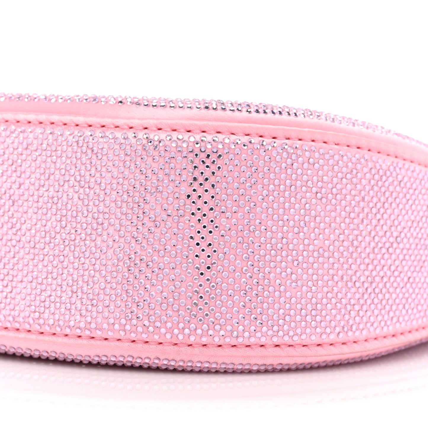 Mesh Crystal Rhinestone Small Legacy Hobo Prism Pink