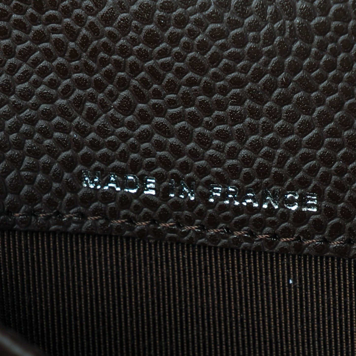 Caviar Quilted Notebook Dark Brown