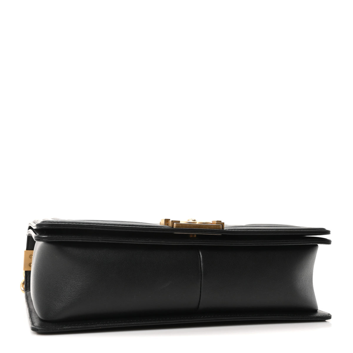 Calfskin Quilted New Medium Boy Flap Black