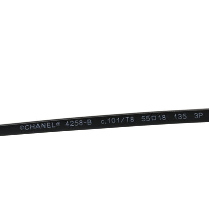 Chanel Metal Crystal Polarized Sunglasses 4258-B Black 5 of 7