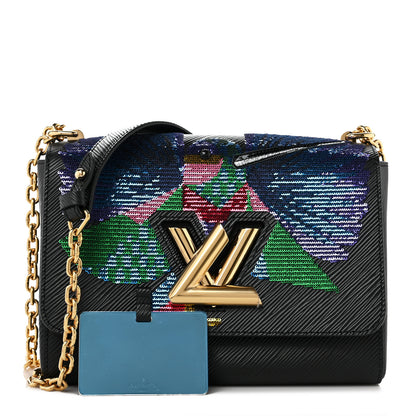 Louis Vuitton Epi Sequin Bird Twist Shoulder Bag MM Black 1 of 8