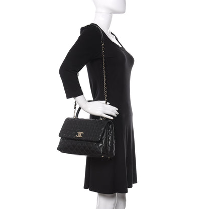 Chanel Caviar Quilted Small Coco Handle Flap Black 2 of 10
