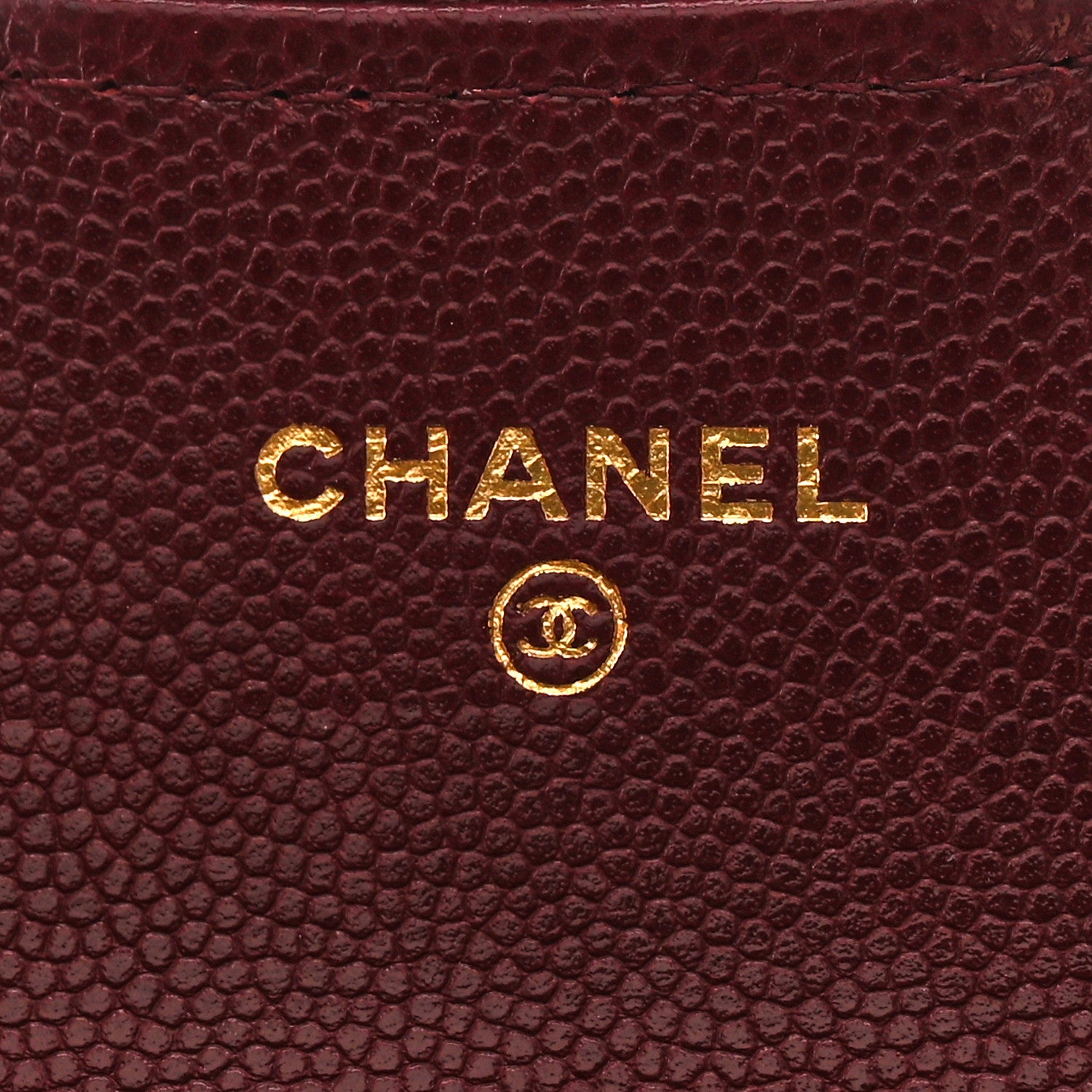 Chanel Caviar Quilted Flap Card Holder Wallet Burgundy 6 of 8