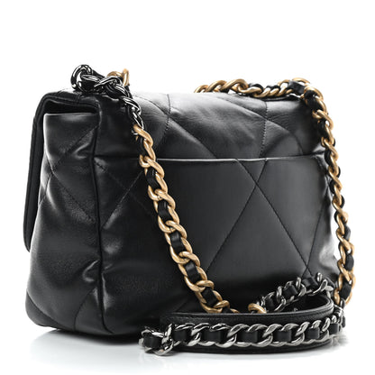 Chanel Lambskin Quilted Medium Chanel 19 Flap Black 3 of 9