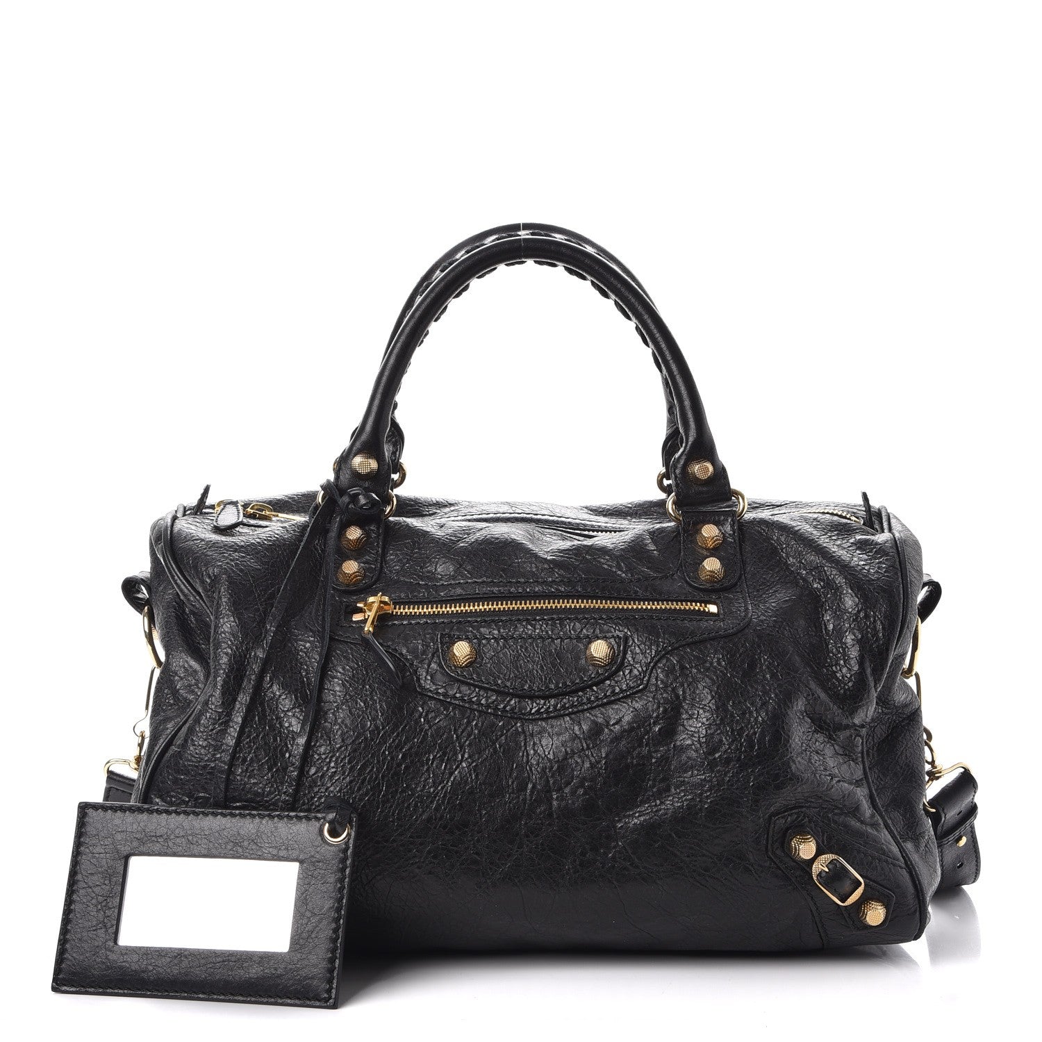 Balenciaga Agneau Giant 12 Gold Hardware Boston Black 1 of 11