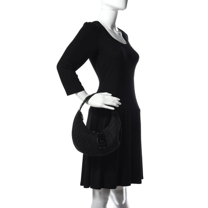 Christian Dior Monogram Street Chic Hobo Black 2 of 9