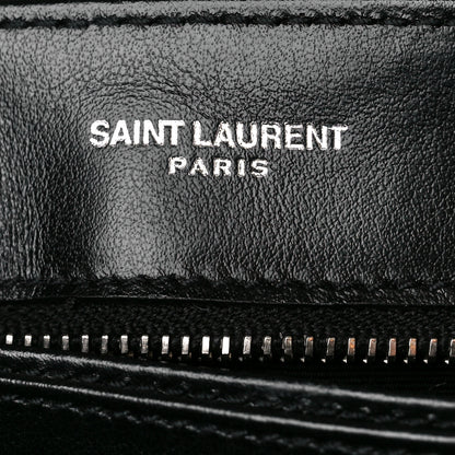 Saint Laurent Calfskin Y Quilted Monogram Toy Loulou Crossbody Bag Black 6 of 13