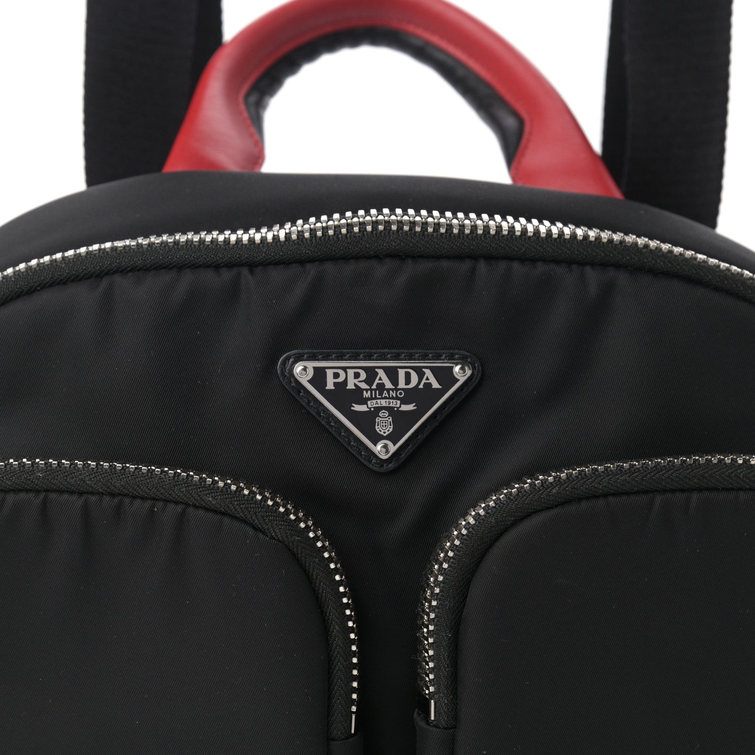 Prada Tessuto Nylon Pocket Top Handle Cargo Backpack Black 7 of 9