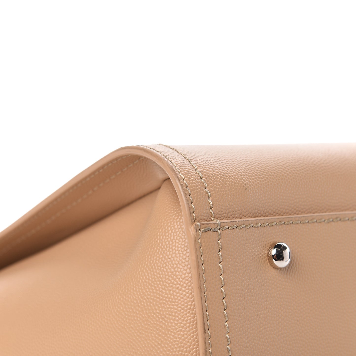 Caviar Small Studded Deauville Tote Beige