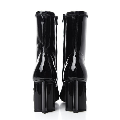 Louis Vuitton Patent Silhouette Ankle Boots 35.5 Black 5 of 9
