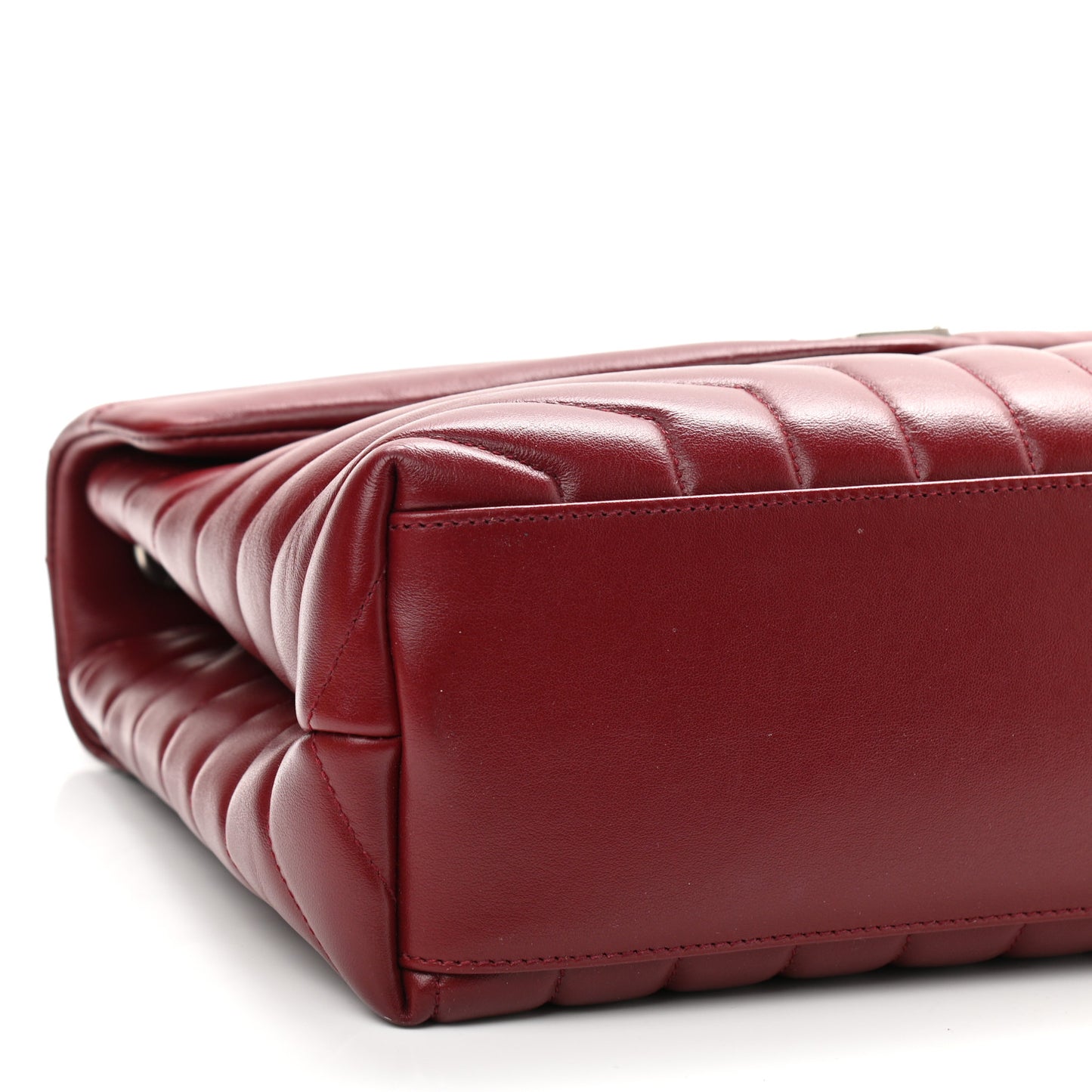 Calfskin Y Quilted Monogram Medium Loulou Chain Satchel Palissandre