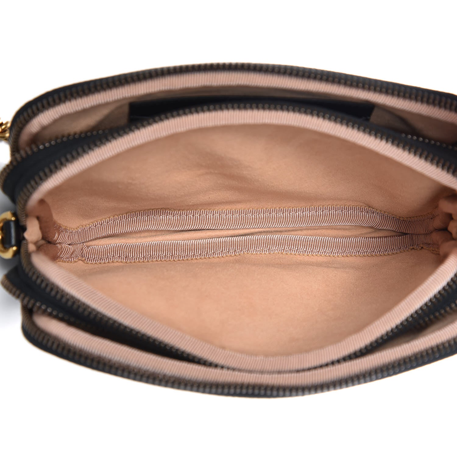 Gucci Calfskin Matelasse Mini GG Marmont Chain Crossbody Bag Black 6 of 9