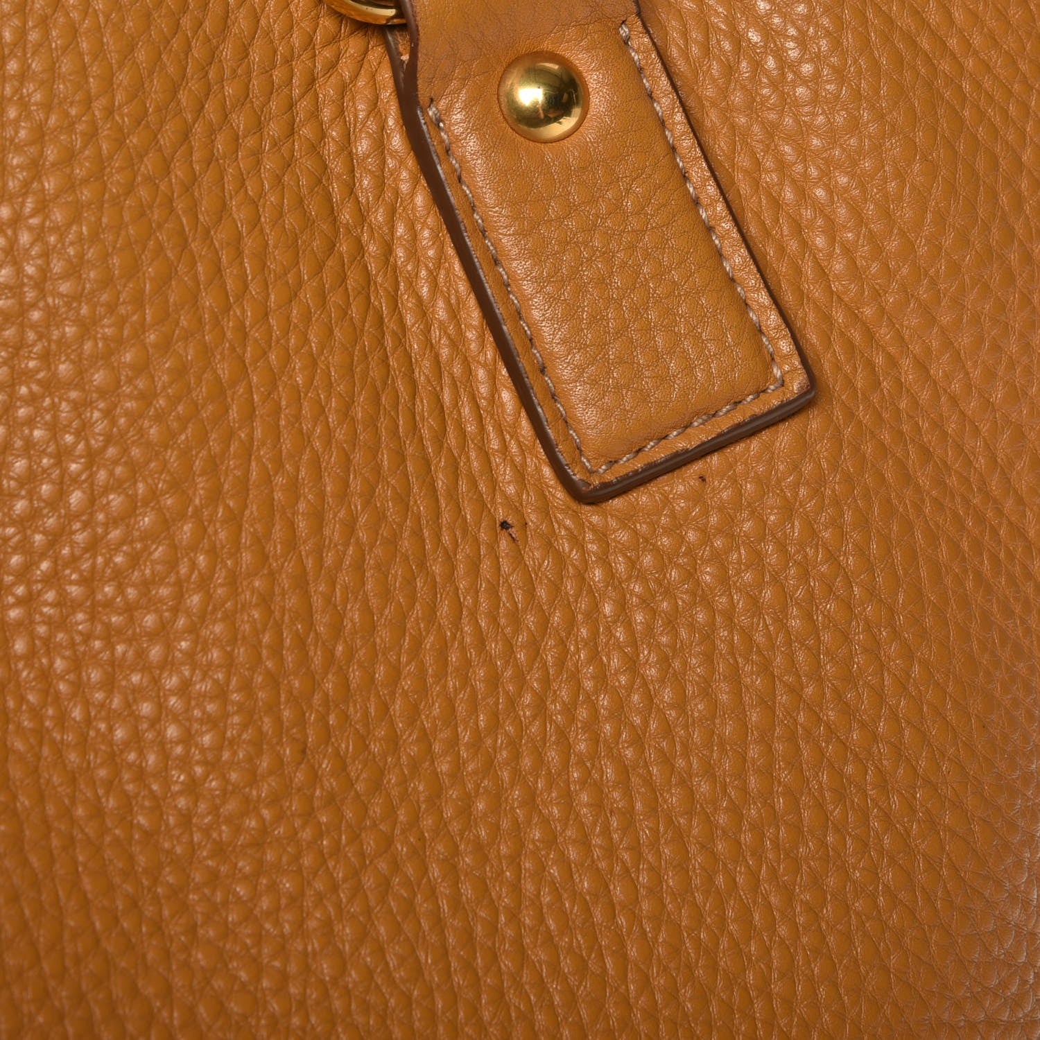 Prada Vitello Daino Side Zip Shopping Tote Caramel 10 of 14