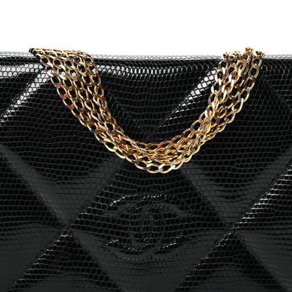 Chanel Lizard CC Mini Flap Bag Black 9 of 13