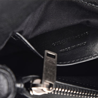 Saint Laurent Sheepskin Matelasse Chevron Monogram Medium College Bag Black 7 of 18