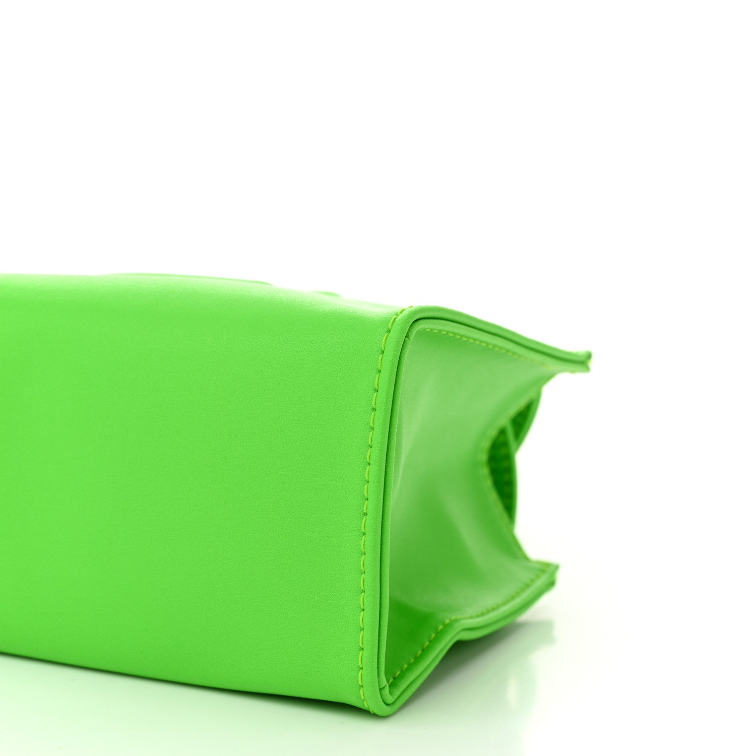 Telfar Vegan Leather Small Shopping Bag Highlighter Green 10 of 10