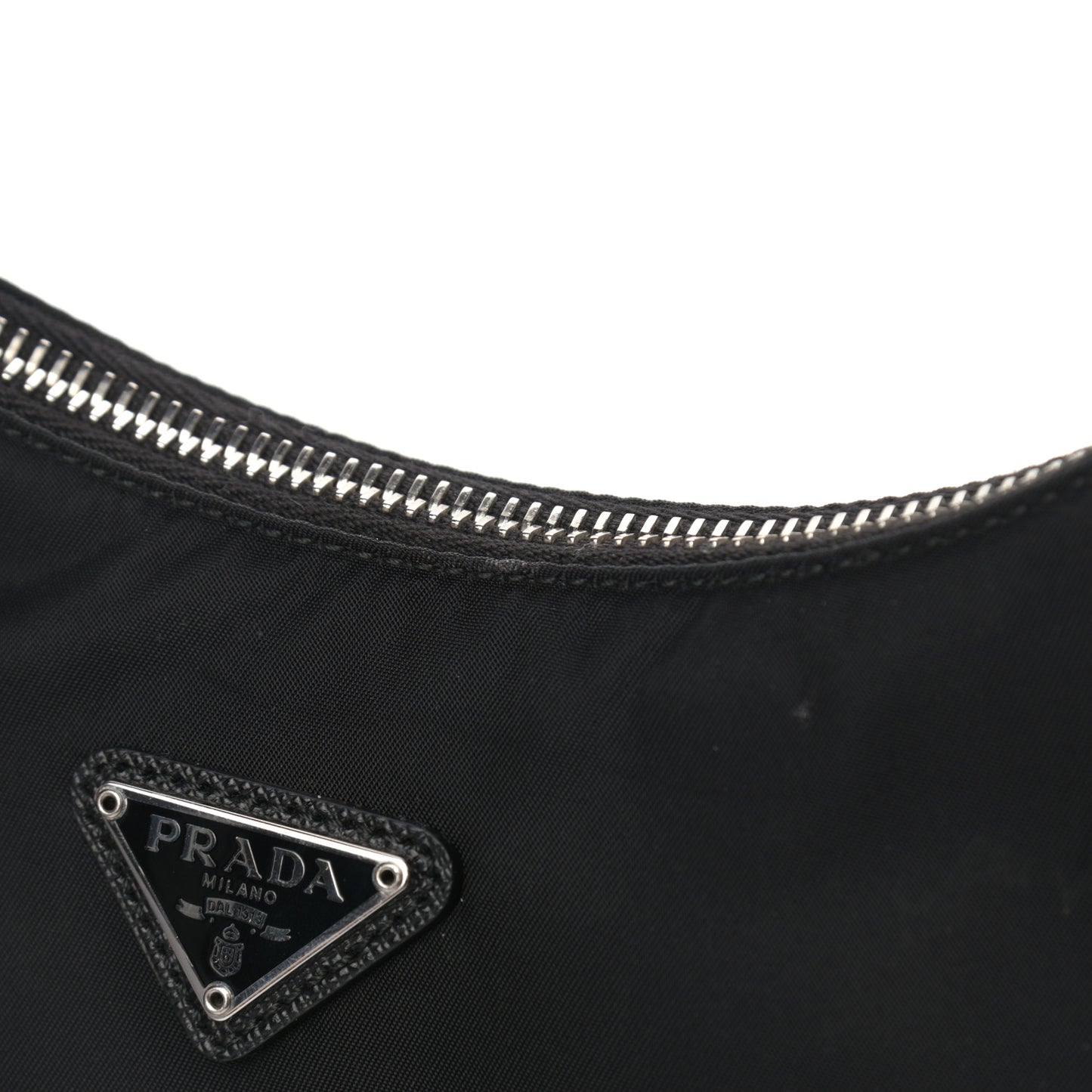 Tessuto Nylon Saffiano Mini Re-Edition 2005 Bag Black