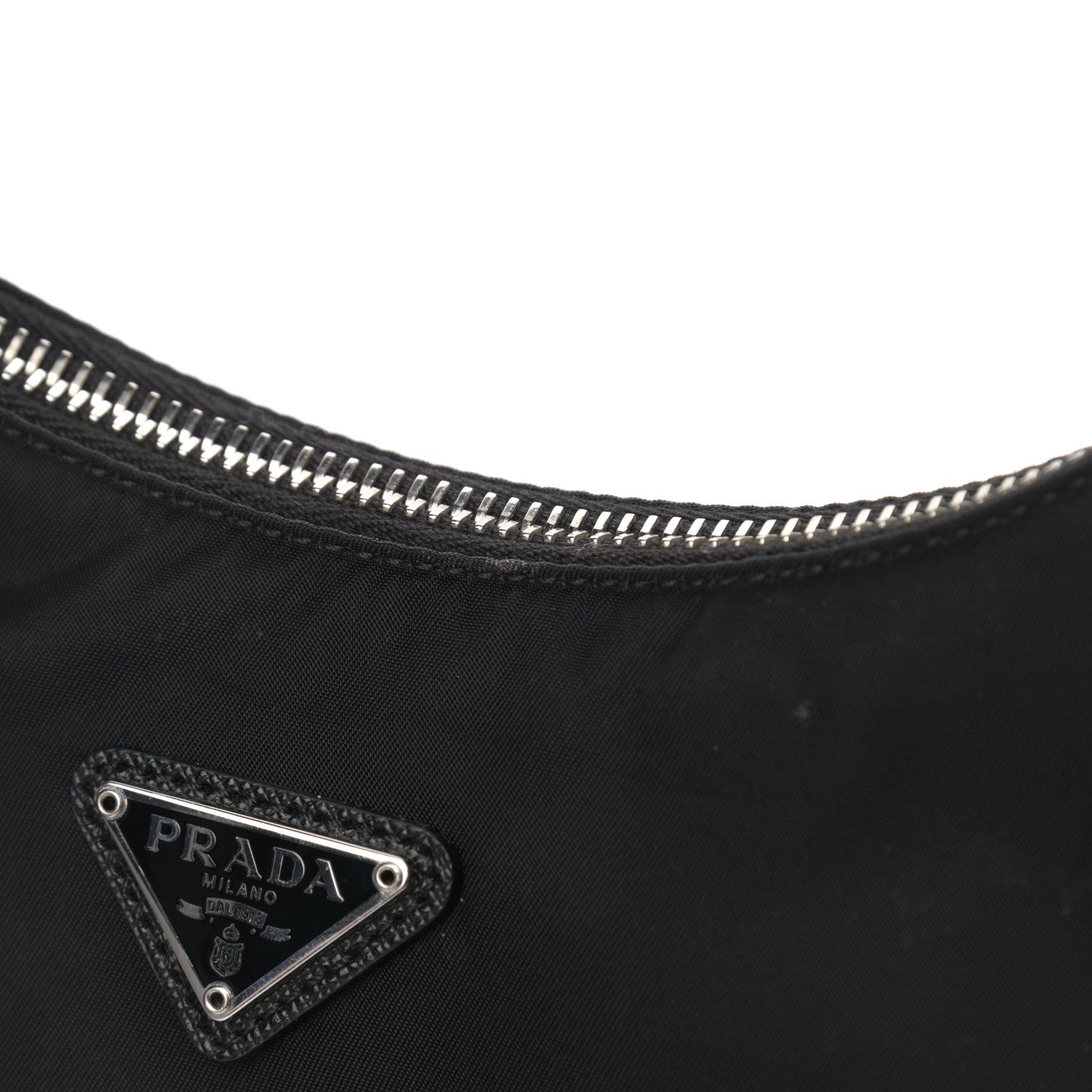 Prada Tessuto Nylon Saffiano Mini Re-Edition 2005 Bag Black 12 of 12