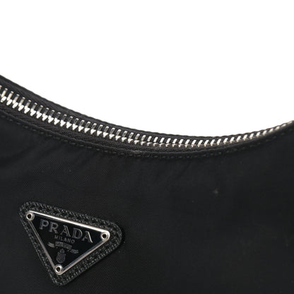 Prada Tessuto Nylon Saffiano Mini Re-Edition 2005 Bag Black 12 of 12