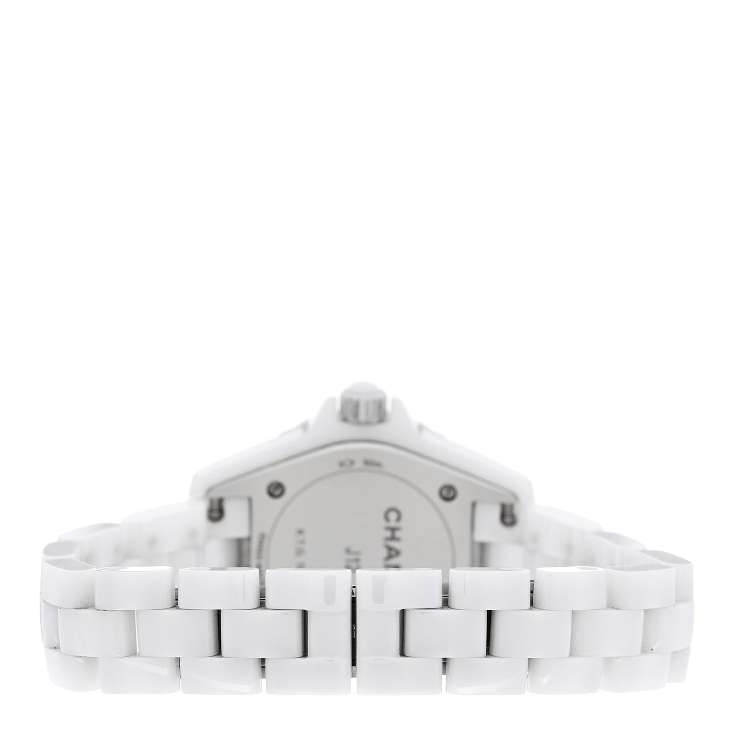 Stainless Steel Ceramic Diamond Mother of Pearl 29mm J12 Quartz Watch White