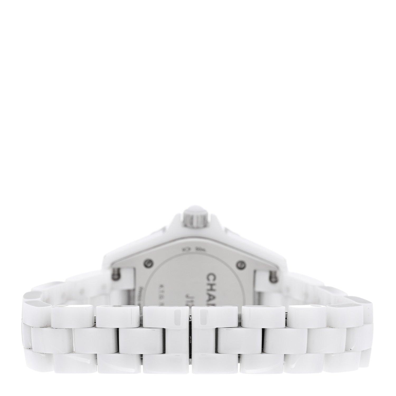 Chanel Stainless Steel Ceramic Diamond Mother of Pearl 29mm J12 Quartz Watch White 3 of 4