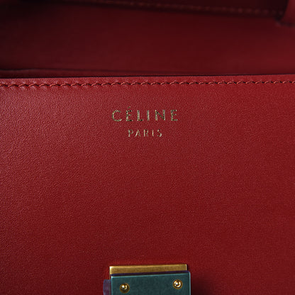 Celine Smooth Calfskin Small Classic Box Flap Bag Red 7 of 11