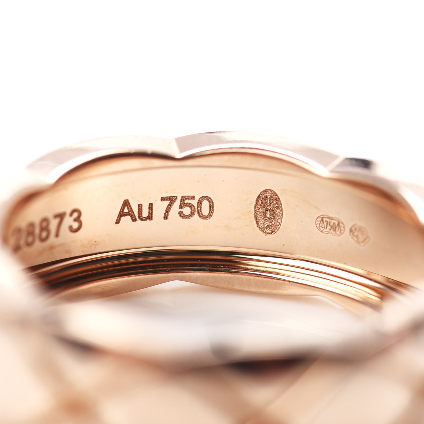 18K Beige Gold Small Coco Crush Ring 54 7