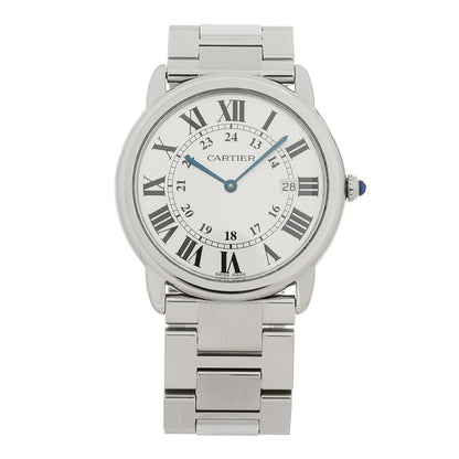 Cartier Stainless Steel 36mm Ronde Solo Quartz Watch 1 of 4