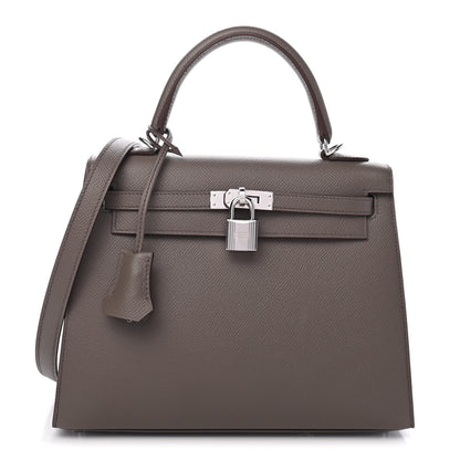 Hermes Epsom Kelly Sellier 25 Etain 2 of 19