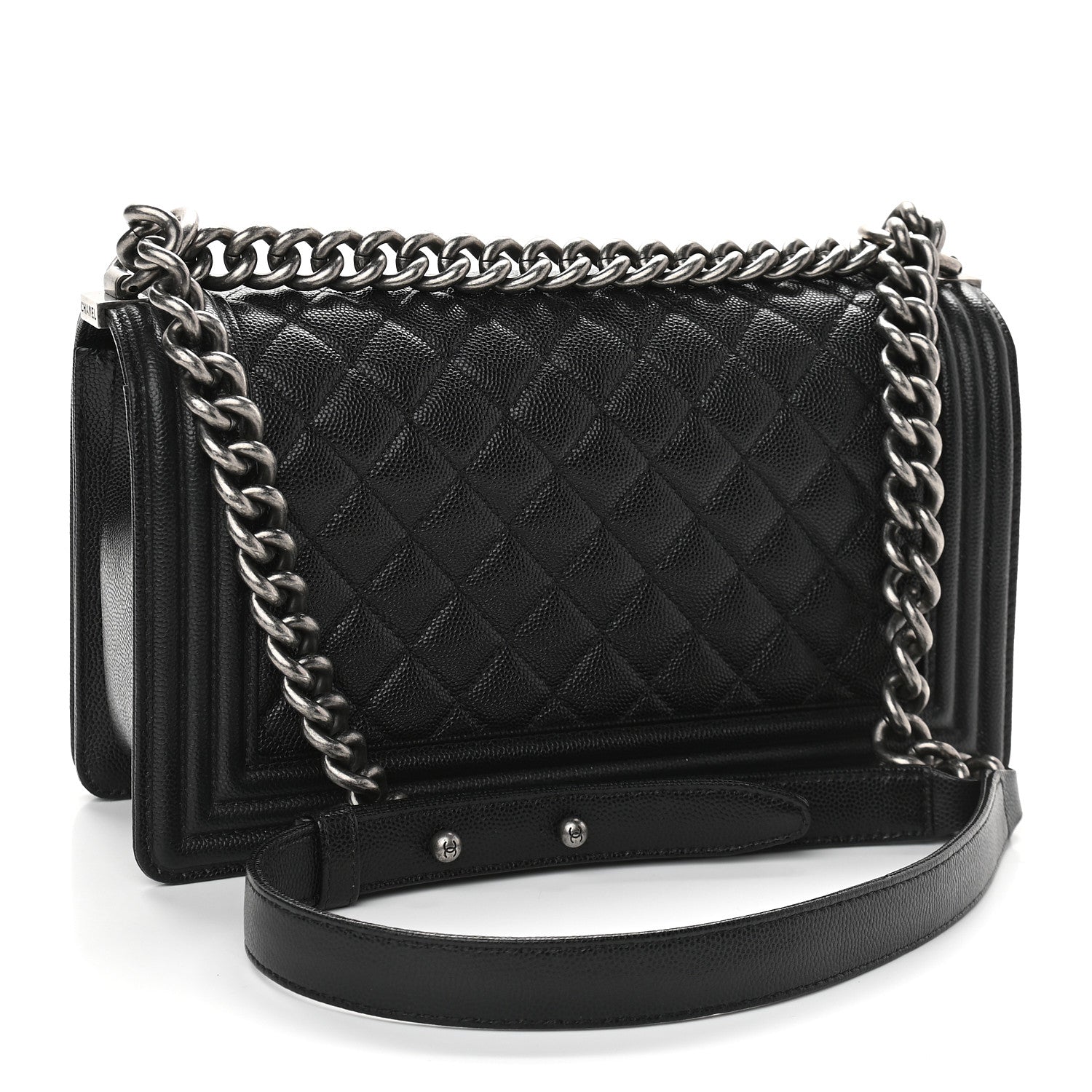 Chanel Caviar Quilted Medium Boy Flap Black 3 of 9