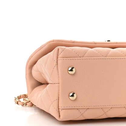 Chanel Caviar Quilted Mini Coco Handle Flap Light Pink 8 of 10
